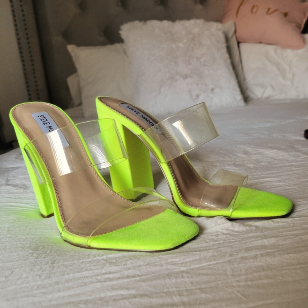 Steve Madden Neon Yellow Women's Heels